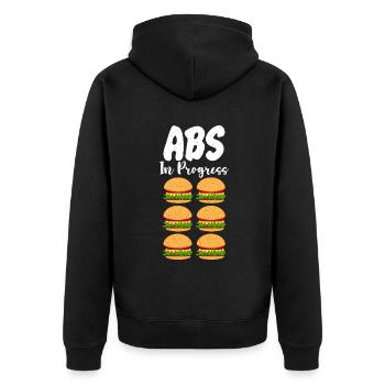 Burger Lover Cadeau - Veste à capuche bio Premium Unisexe - noir - Dos - Nico (187cm)