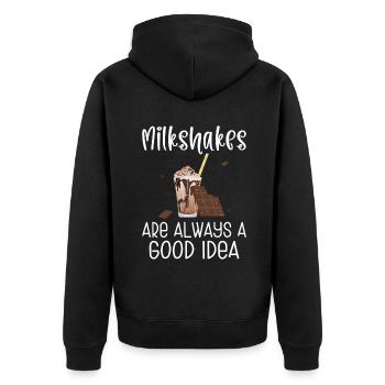 J’adore Milkshakes Milkshake Gift - Veste à capuche bio Premium Unisexe - noir - Dos - Nico (187cm)