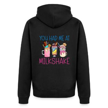 J’adore Milkshakes Milkshake Gift - Veste à capuche bio Premium Unisexe - noir - Dos - Nico (187cm)