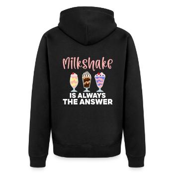 J’adore Milkshakes Milkshake Gift - Veste à capuche bio Premium Unisexe - noir - Dos - Nico (187cm)