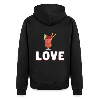 J’adore Milkshakes Milkshake Gift - Veste à capuche bio Premium Unisexe - noir - Dos - Nico (187cm)