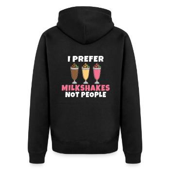 J’adore Milkshakes Milkshake Gift - Veste à capuche bio Premium Unisexe - noir - Dos - Nico (187cm)