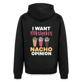 J’adore Milkshakes Milkshake Gift - Veste à capuche bio Premium Unisexe - noir - Dos - Nico (187cm)