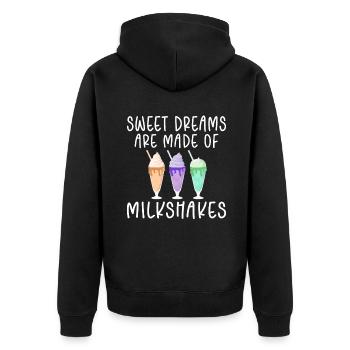 J’adore Milkshakes Milkshake Gift - Veste à capuche bio Premium Unisexe - noir - Dos - Nico (187cm)