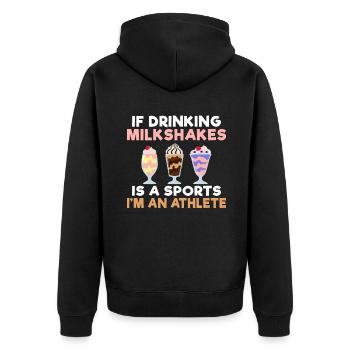 J’adore Milkshakes Milkshake Gift - Veste à capuche bio Premium Unisexe - noir - Dos - Nico (187cm)