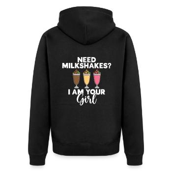 J’adore Milkshakes Milkshake Gift - Veste à capuche bio Premium Unisexe - noir - Dos - Nico (187cm)