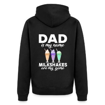J’adore Milkshakes Milkshake Gift - Veste à capuche bio Premium Unisexe - noir - Dos - Nico (187cm)