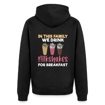 J’adore Milkshakes Milkshake Gift - Veste à capuche bio Premium Unisexe - noir - Dos - Nico (187cm)