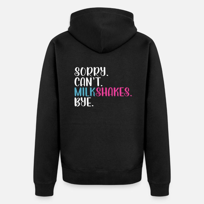 J’adore Milkshakes Milkshake Gift - Veste à capuche bio Premium Unisexe - noir