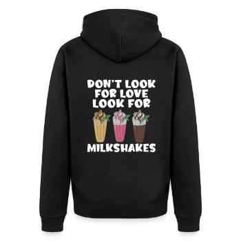 J’adore Milkshakes Milkshake Gift - Veste à capuche bio Premium Unisexe - noir - Dos - Nico (187cm)