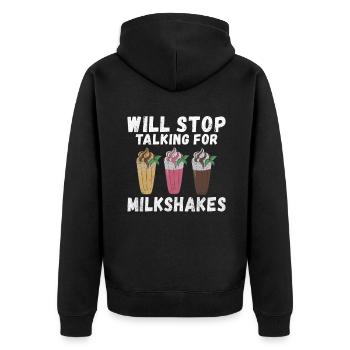 J’adore Milkshakes Milkshake Gift - Veste à capuche bio Premium Unisexe - noir - Dos - Nico (187cm)