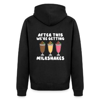 J’adore Milkshakes Milkshake Gift - Veste à capuche bio Premium Unisexe - noir - Dos - Nico (187cm)