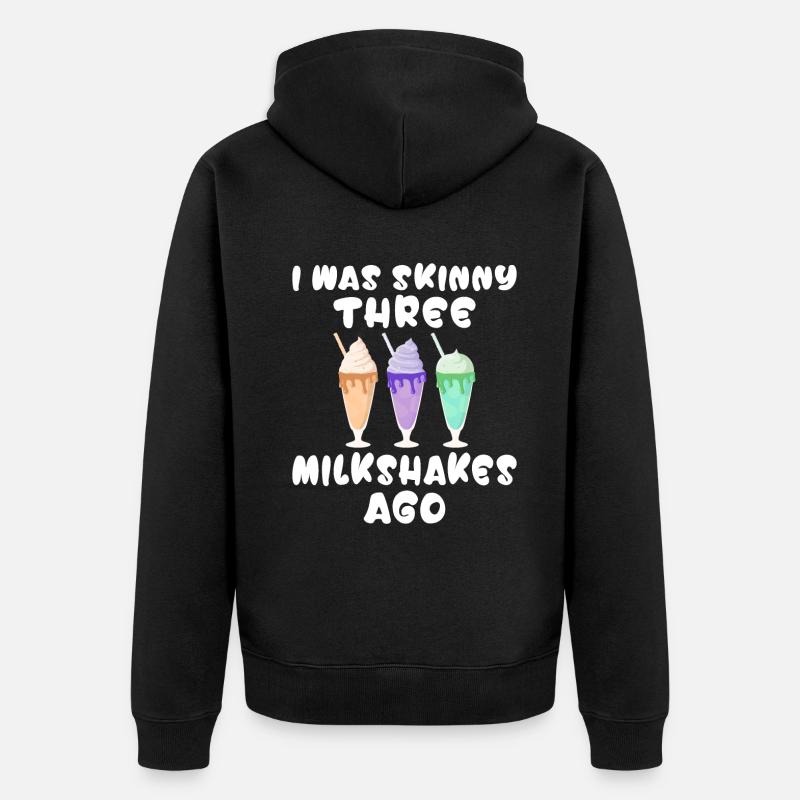 J’adore Milkshakes Milkshake Gift - Veste à capuche bio Premium Unisexe - noir