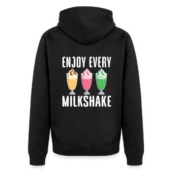 J’adore Milkshakes Milkshake Gift - Veste à capuche bio Premium Unisexe - noir - Dos - Nico (187cm)