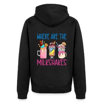 J’adore Milkshakes Milkshake Gift - Veste à capuche bio Premium Unisexe - noir - Dos - Nico (187cm)