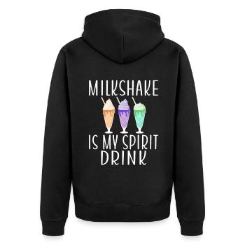 J’adore Milkshakes Milkshake Gift - Veste à capuche bio Premium Unisexe - noir - Dos - Nico (187cm)