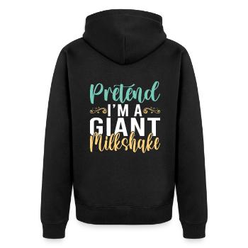 J’adore Milkshakes Milkshake Gift - Veste à capuche bio Premium Unisexe - noir - Dos - Nico (187cm)