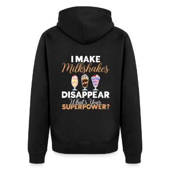 J’adore Milkshakes Milkshake Gift - Veste à capuche bio Premium Unisexe - noir - Dos - Nico (187cm)