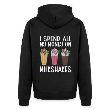 J’adore Milkshakes Milkshake Gift - Veste à capuche bio Premium Unisexe - noir - Dos - Nico (187cm)