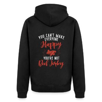 Beef Jerky Gift Beef Jerky Lover - Veste à capuche bio Premium Unisexe - noir - Dos - Nico (187cm)