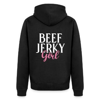 Beef Jerky Gift Beef Jerky Lover - Veste à capuche bio Premium Unisexe - noir - Dos - Nico (187cm)