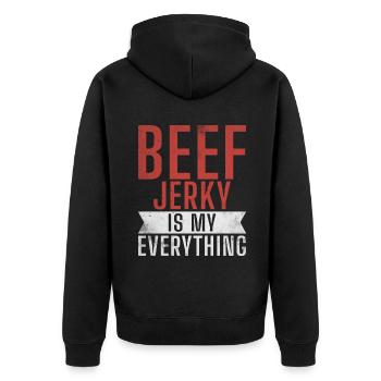Beef Jerky Gift Beef Jerky Lover - Veste à capuche bio Premium Unisexe - noir - Dos - Nico (187cm)