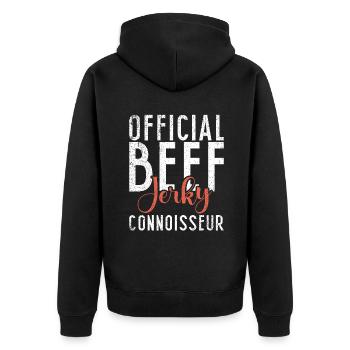 Beef Jerky Gift Beef Jerky Lover - Veste à capuche bio Premium Unisexe - noir - Dos - Nico (187cm)