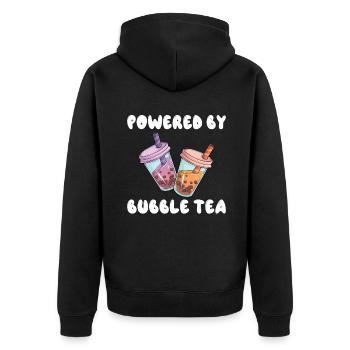 Bubble Tea Lover Cadeau - Veste à capuche bio Premium Unisexe - noir - Dos - Nico (187cm)