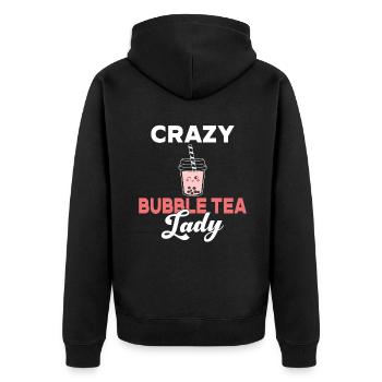Bubble Tea Lover Cadeau - Veste à capuche bio Premium Unisexe - noir - Dos - Nico (187cm)