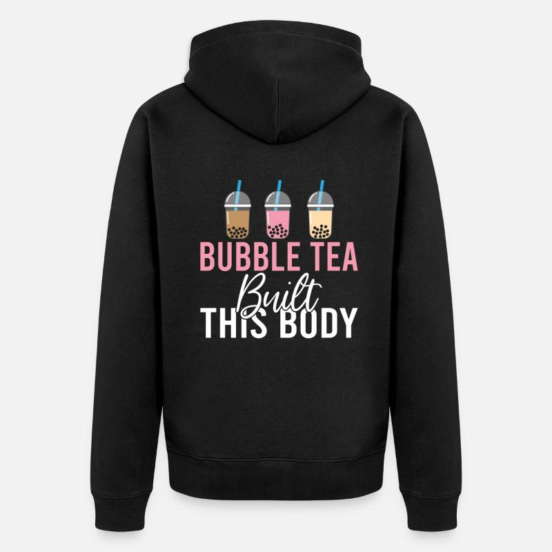Bubble Tea Lover Cadeau - Veste à capuche bio Premium Unisexe - noir