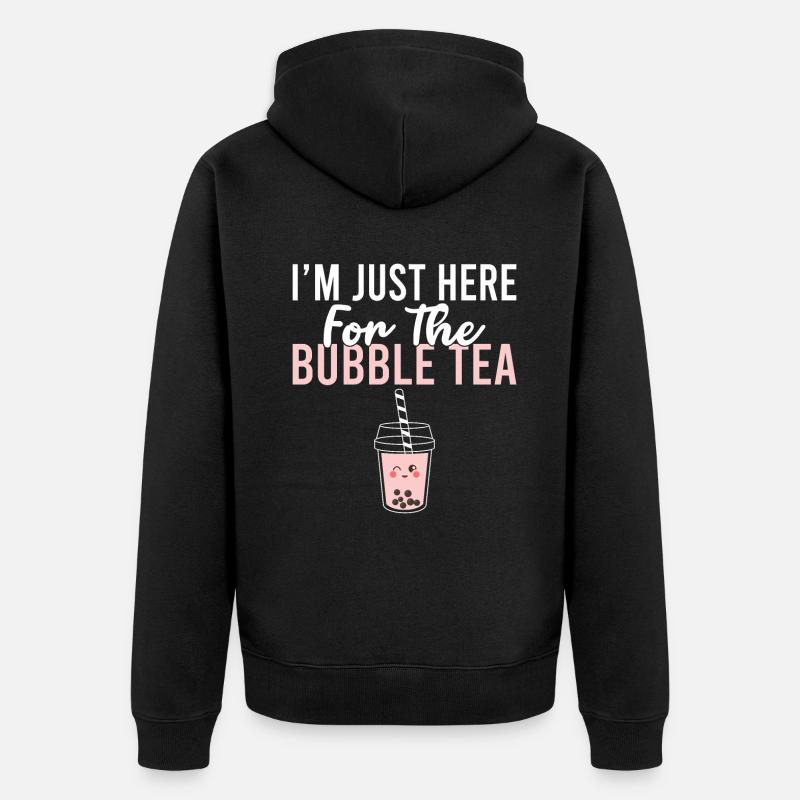 Bubble Tea Lover Cadeau - Veste à capuche bio Premium Unisexe - noir