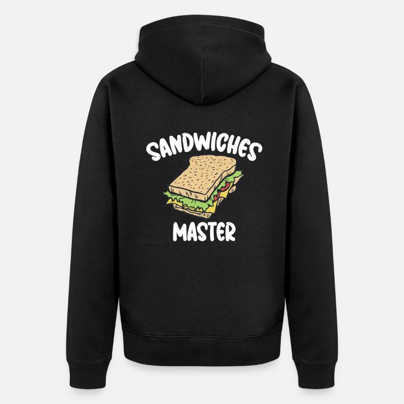 Cadeau Sandwich Lover - Veste à capuche bio Premium Unisexe - noir