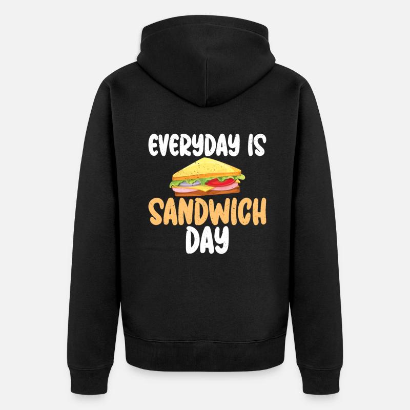 Cadeau Sandwich Lover - Veste à capuche bio Premium Unisexe - noir