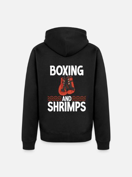 Shrimp Lover Gift - Unisex Premium Organic Zip Hoodie - black