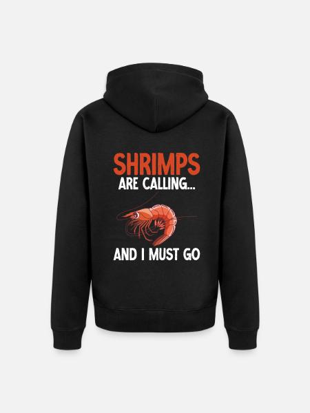 Shrimp Lover Gift - Unisex Premium Organic Zip Hoodie - black