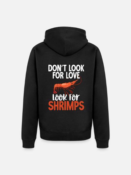 Shrimp Lover Gift - Unisex Premium Organic Zip Hoodie - black