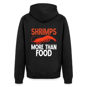 Shrimp Lover Gift - Unisex Premium Organic Zip Hoodie - black - Back - Nico (187cm)
