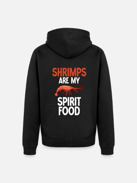 Shrimp Lover Gift - Unisex Premium Organic Zip Hoodie - black