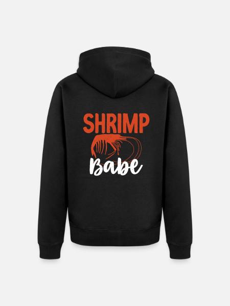 Shrimp Lover Gift - Unisex Premium Organic Zip Hoodie - black
