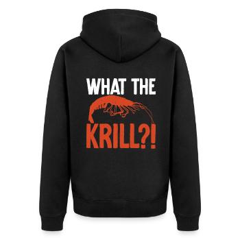 Shrimp Lover Gift - Unisex Premium Organic Zip Hoodie - black - Back - Nico (187cm)