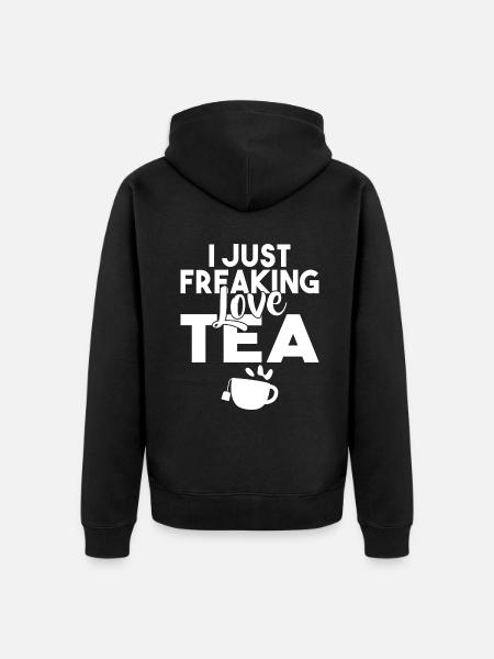 Tea Lover Gifts - Unisex Premium Organic Zip Hoodie - black