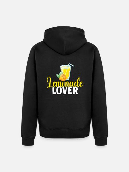 Limonade-Geschenk-Ideen - Unisex Premium Bio Zip Hoodie - Schwarz