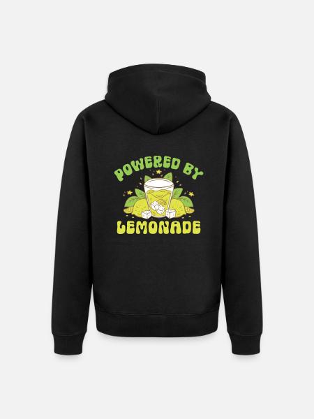 Lemonade Gift Ideas - Unisex Premium Organic Zip Hoodie - black