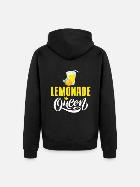 Lemonade Gift Ideas - Unisex Premium Organic Zip Hoodie - black
