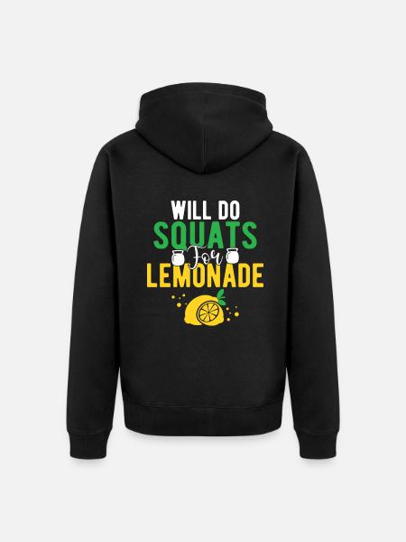 Limonade Geschenkideen - Unisex Premium Bio Zip Hoodie - Schwarz