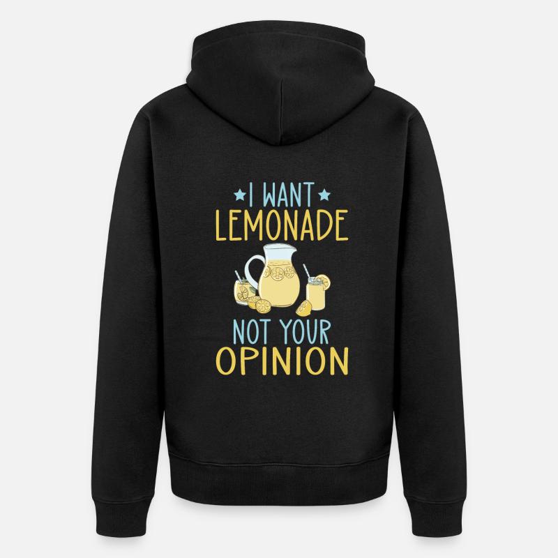 Limonade-Geschenk-Ideen - Unisex Premium Bio Zip Hoodie - Schwarz