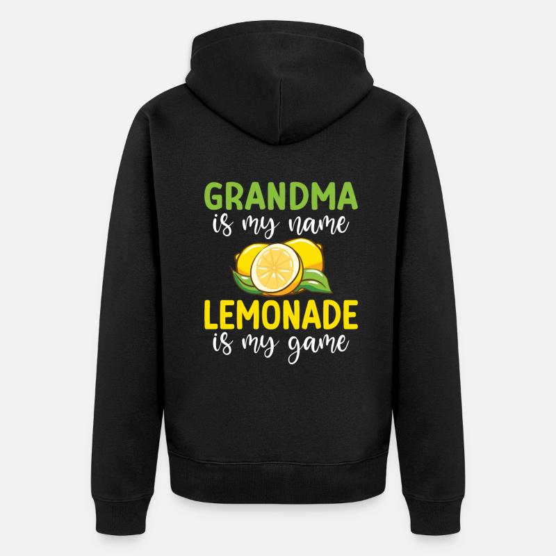 Limonade-Geschenk-Ideen - Unisex Premium Bio Zip Hoodie - Schwarz
