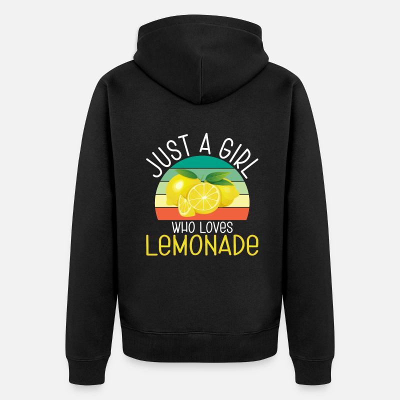 Limonade Geschenkideen - Unisex Premium Bio Zip Hoodie - Schwarz