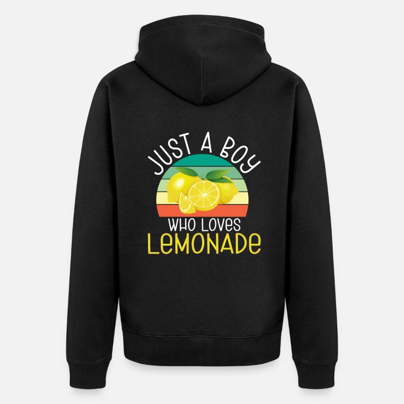 Limonade-Geschenk-Ideen - Unisex Premium Bio Zip Hoodie - Schwarz