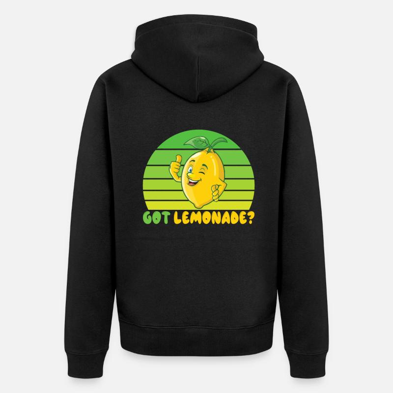 Limonade Geschenkideen - Unisex Premium Bio Zip Hoodie - Schwarz